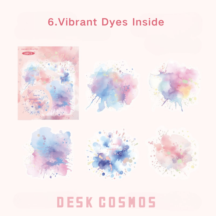 Brilliant Series Colorful Dream Watercolor Laser Silver