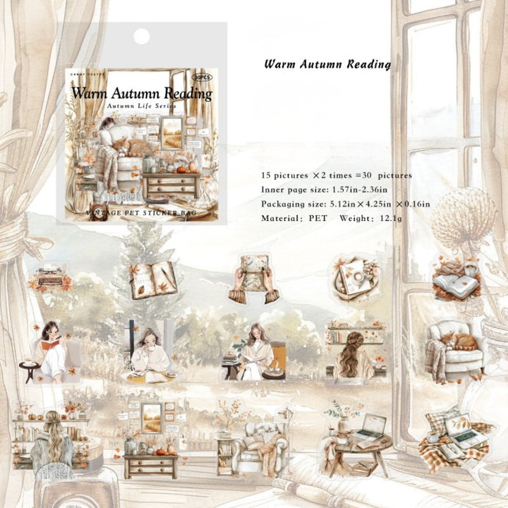 Autumn Life Journal Scrapbook Stickers - Desk Cosmos