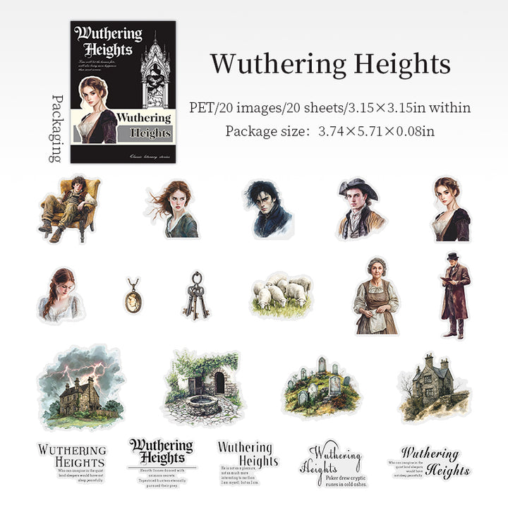 Literary Story Film PET Stickers Decorative Pack