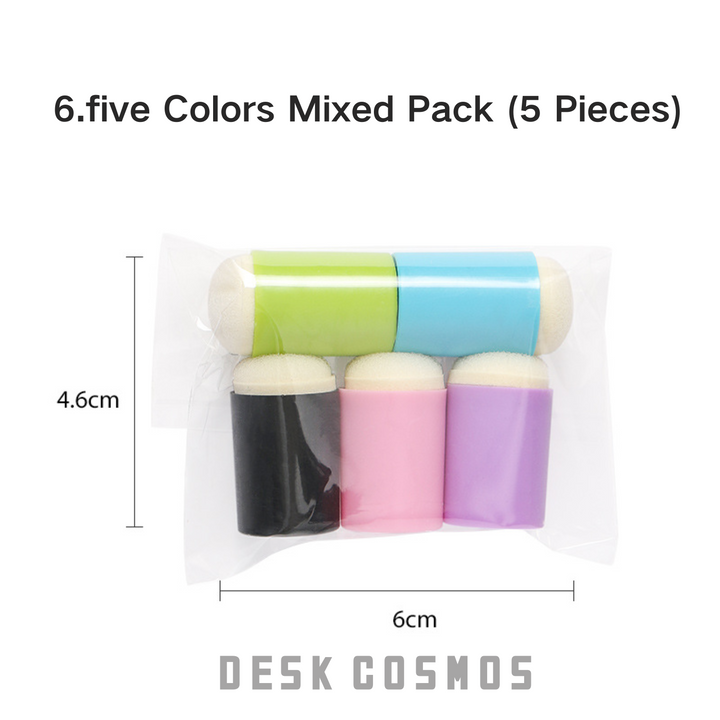 Sponge Finger Daubers Multicolor Set of 5