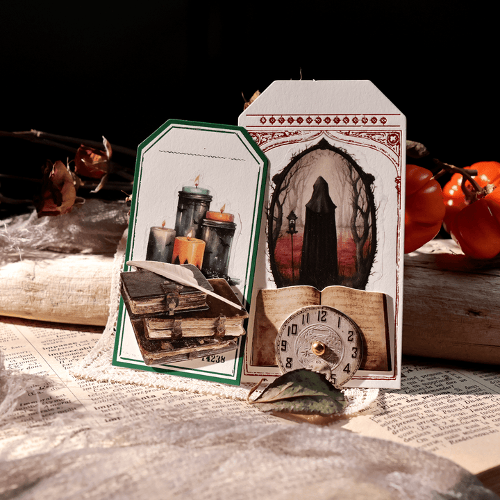 Halloween Sulphate Paper Stickers Artistic Journal Decoration