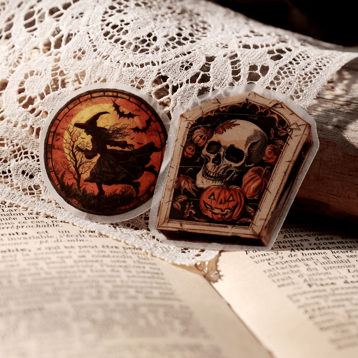Halloween Sulphate Paper Stickers DIY Scrapbook Decoration