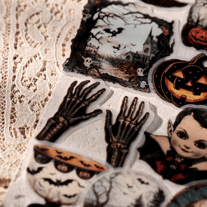 Halloween Sulphate Paper Stickers Seasonal Decoration