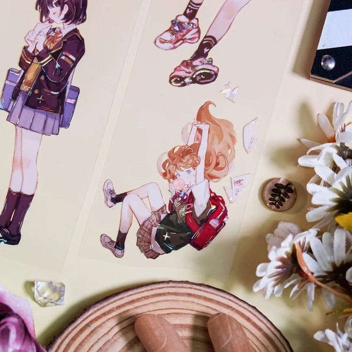 Japanese Kawaii Girl PET Tape - Desk Cosmos