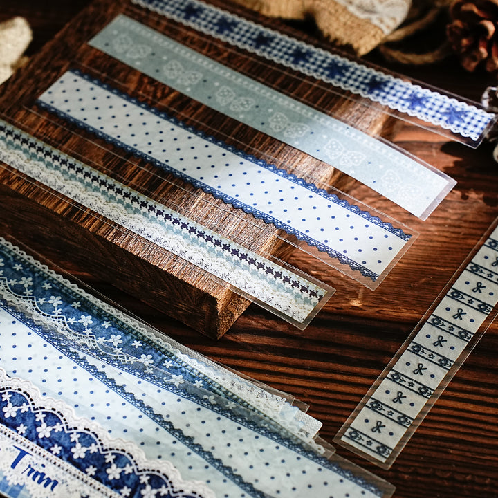 Elegant Lace Border Decorative Stickers - Desk Cosmos
