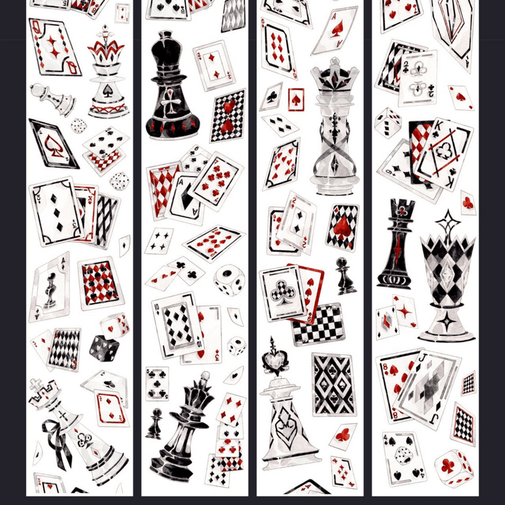 Magic Playing Cards Die - cut PET Tape - Desk Cosmos