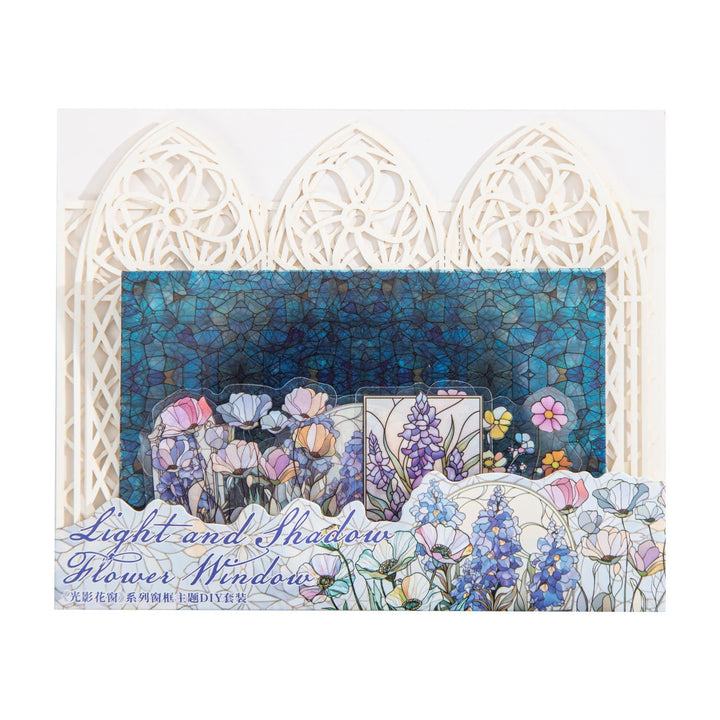 Light Shadow Flower Art Stickers - Desk Cosmos