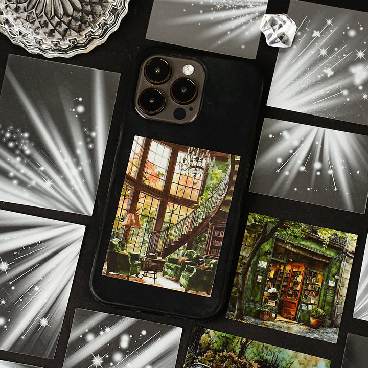 Rainy Cityscape Decorative PET Sticker - Desk Cosmos