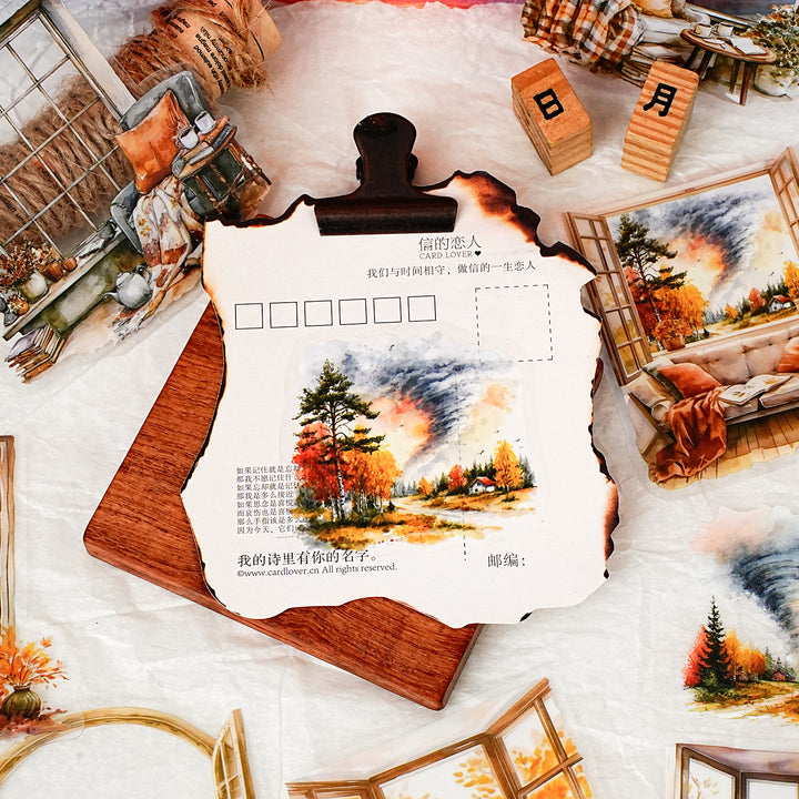 Window Scenery Weather PET Stickers - Desk Cosmos