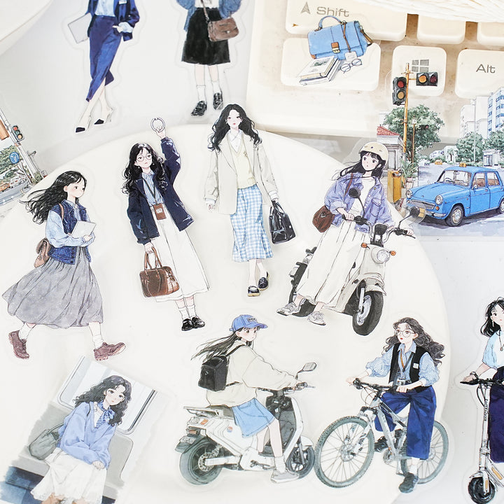 Career Life Diary PET Stickers - Desk Cosmos