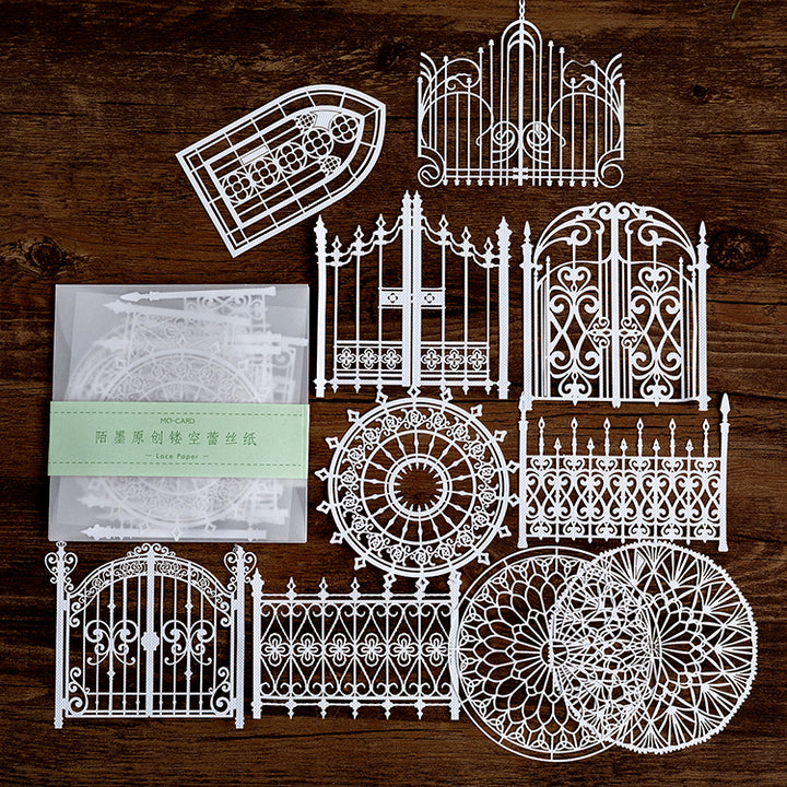 Lace Paper Alice Teatime Vintage Collage Background Paper
