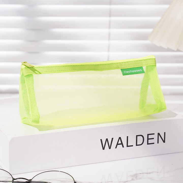 Minimalist Tool Bag Stylish Pencil Case Mesh Design