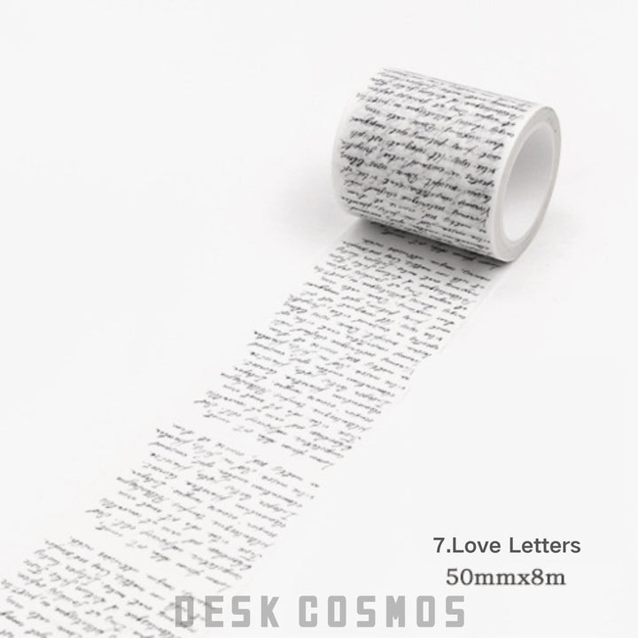 Vintage Washi Tape – Letters, Newspaper, Map, Tickets - Desk Cosmos
