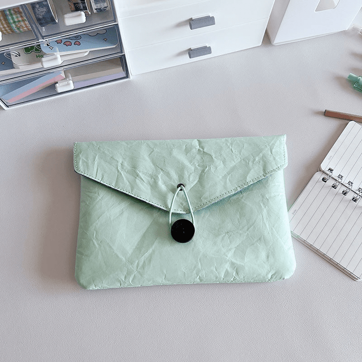 Storage Bags for Stickers Paper Mint Green Organizer