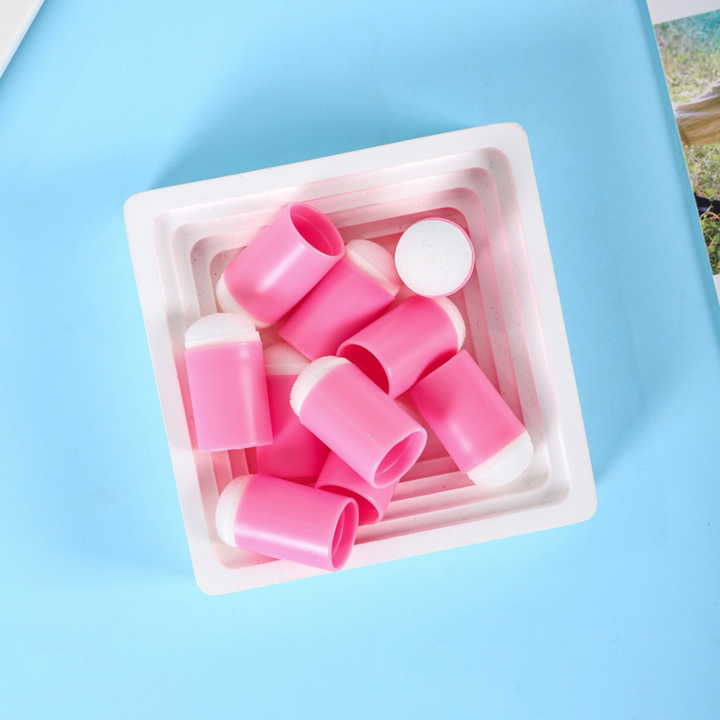 Sponge Finger Daubers Pink Set of 10