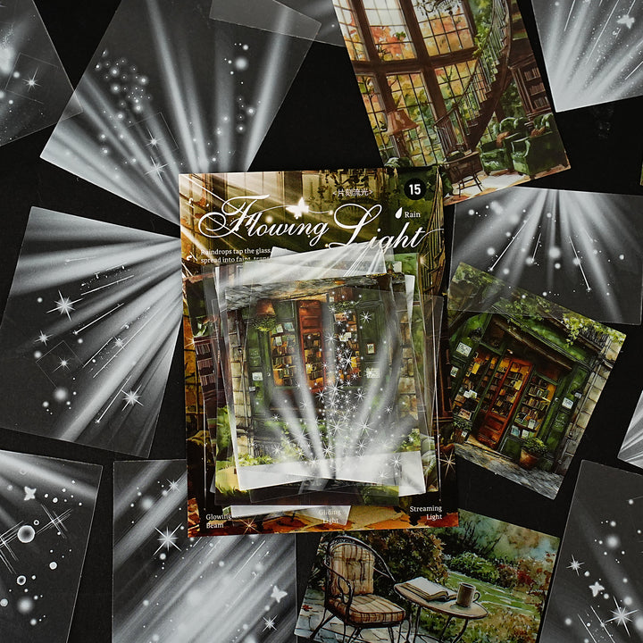 Rainy Cityscape Decorative PET Sticker - Desk Cosmos