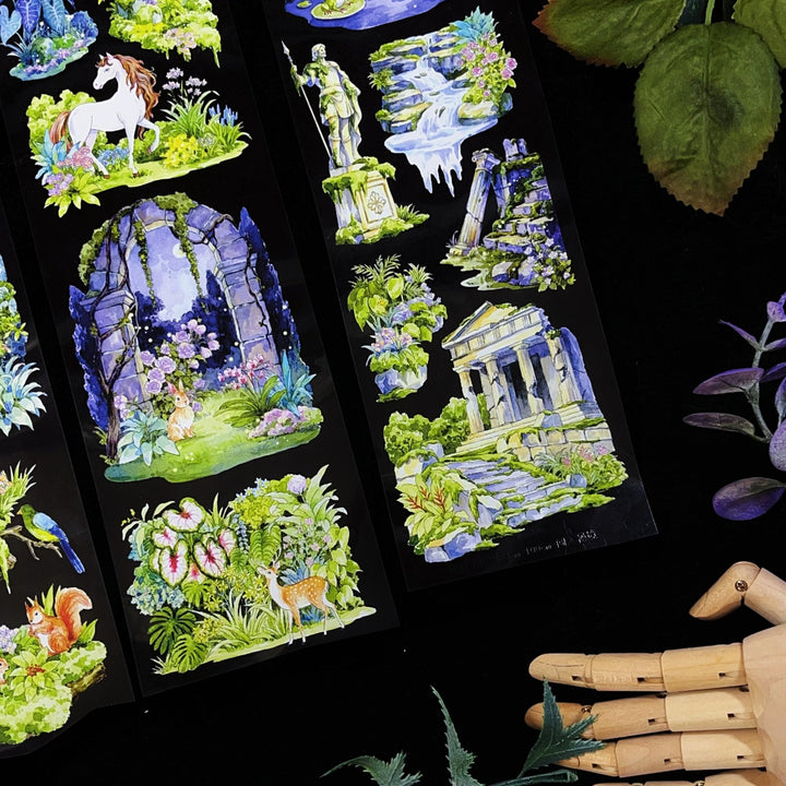 Emerald Forest Landscape PET Tape - Desk Cosmos