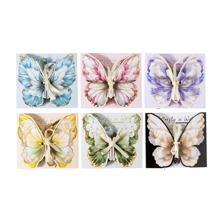 Butterfly in Water Retro Foil Stickers - Desk Cosmos