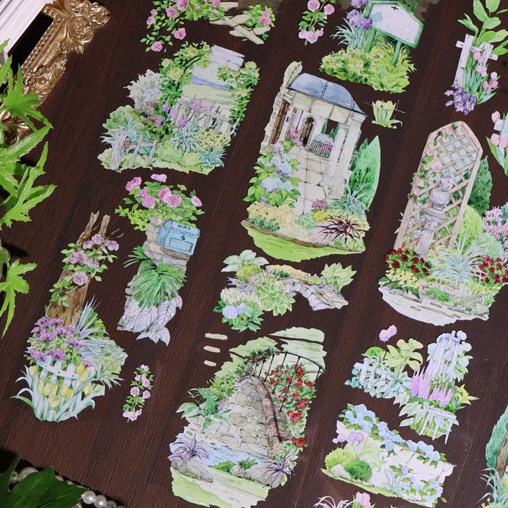 Rose Garden Memory Walk PET Tape - Desk Cosmos