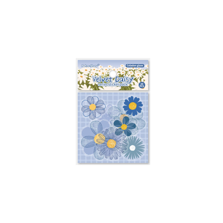 Romantic Daisy Flower PET Stickers - Desk Cosmos