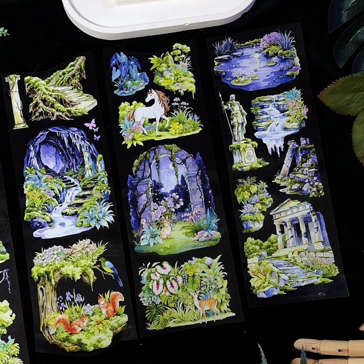 Emerald Forest Landscape PET Tape - Desk Cosmos