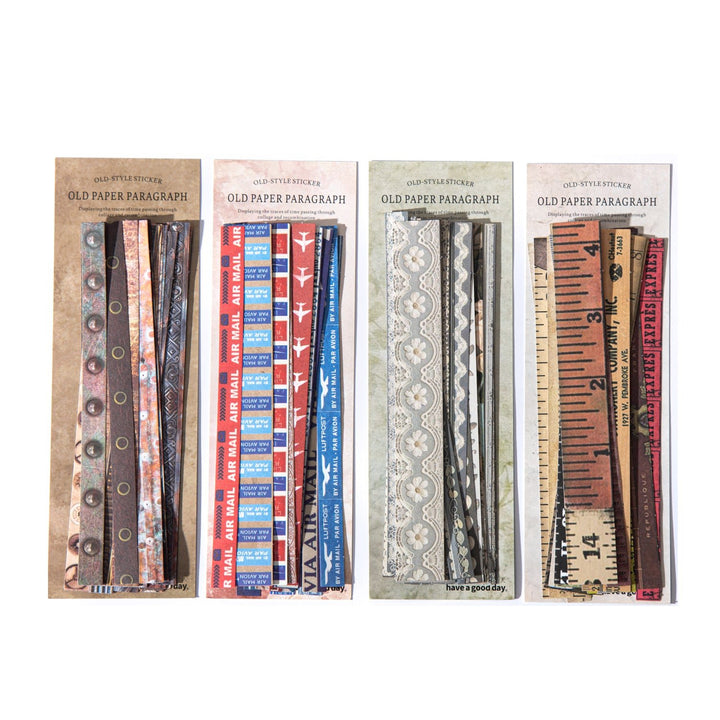 Old Paper Paragraph Vintage Stickers - Desk Cosmos