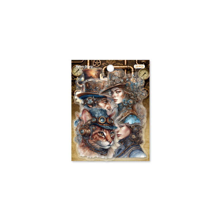 Age of Steam Series Steampunk PET Stickers - Desk Cosmos