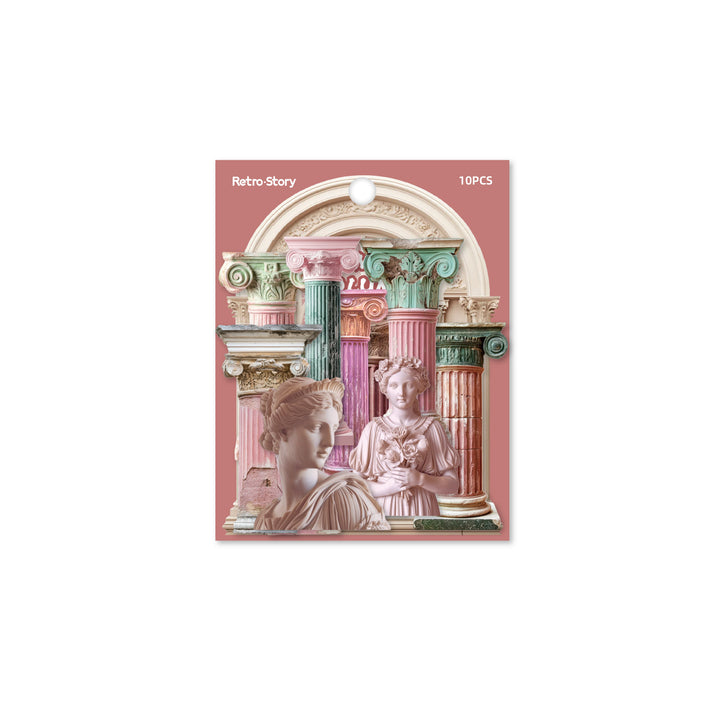 Classical Roman Column Stickers - Desk Cosmos