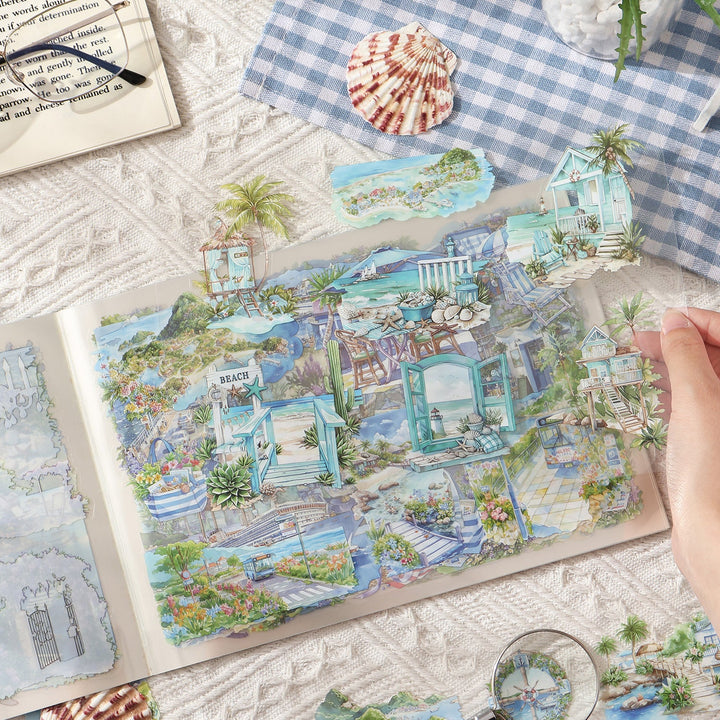 Four Seasons Scenery Journal PET Stickers - Desk Cosmos