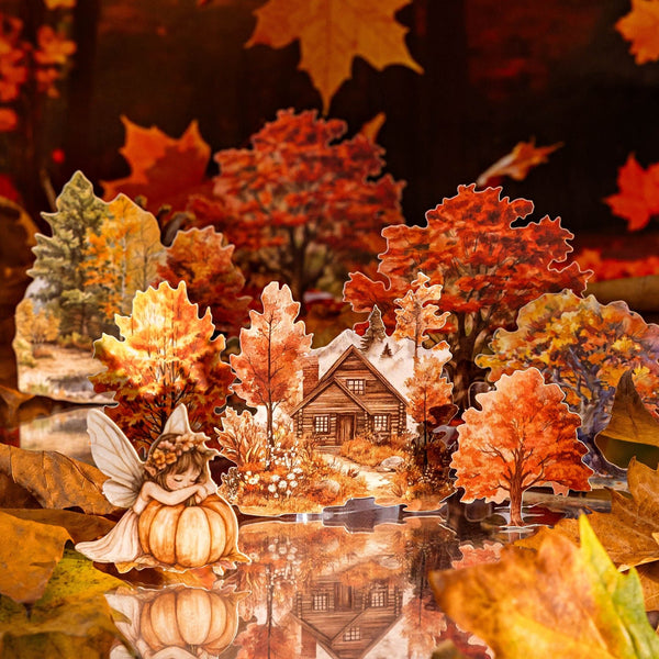 Autumn Stickers – Forest, Farm, Butterflies, Leaves - Desk Cosmos