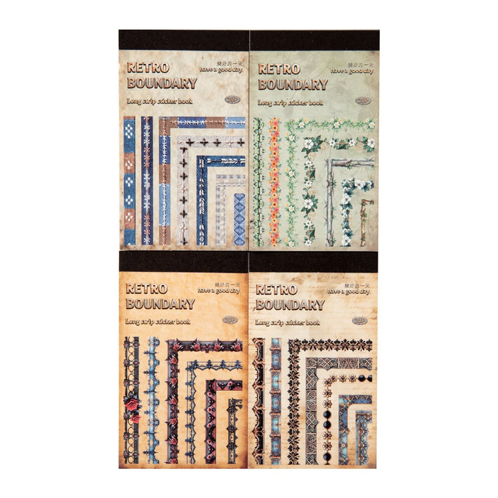 Vintage Border Frame Journaling Sticker Book - Desk Cosmos