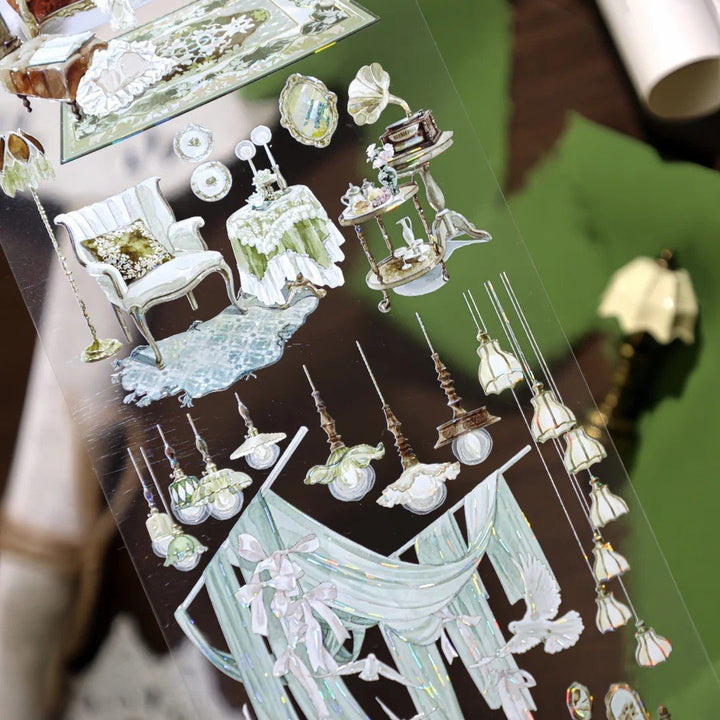 Elegant Noble Mansion PET Tape - Desk Cosmos