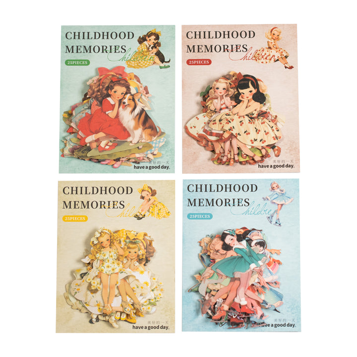 Childhood Memories Cute Character Stickers - Desk Cosmos