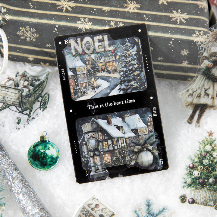 Christmas Winter Home Scene PET Stickers - Desk Cosmos