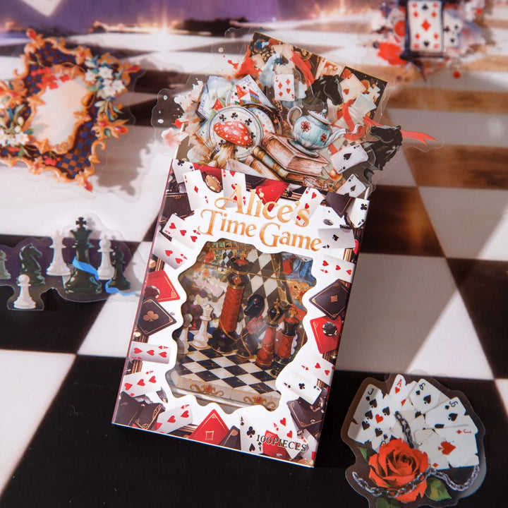 Alice's Time Game PET Stickers - Desk Cosmos