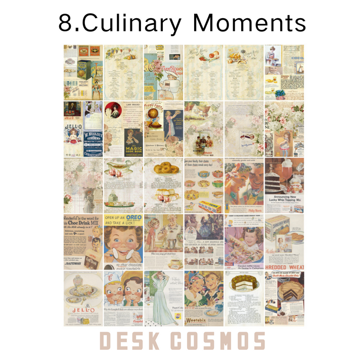 Vintage Dream Gourmet Moments Food Art Craft Paper