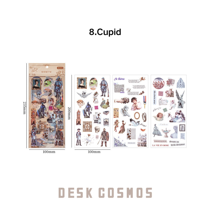 Retro Stickers PVC Vintage Series Cupid Variant