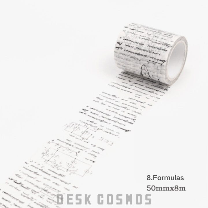 Vintage Washi Tape – Letters, Newspaper, Map, Tickets - Desk Cosmos