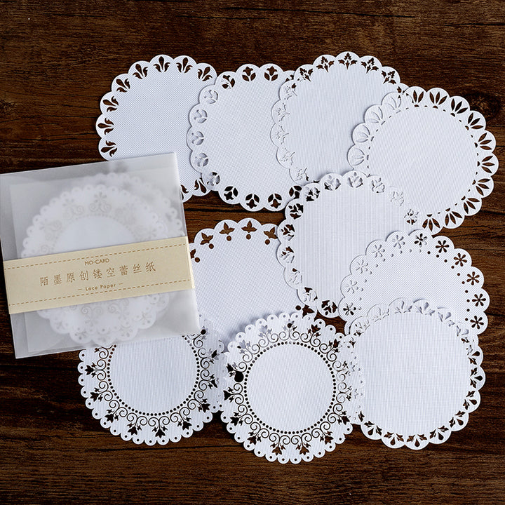 Lace Paper Alice Teatime Vintage Textured Stationery