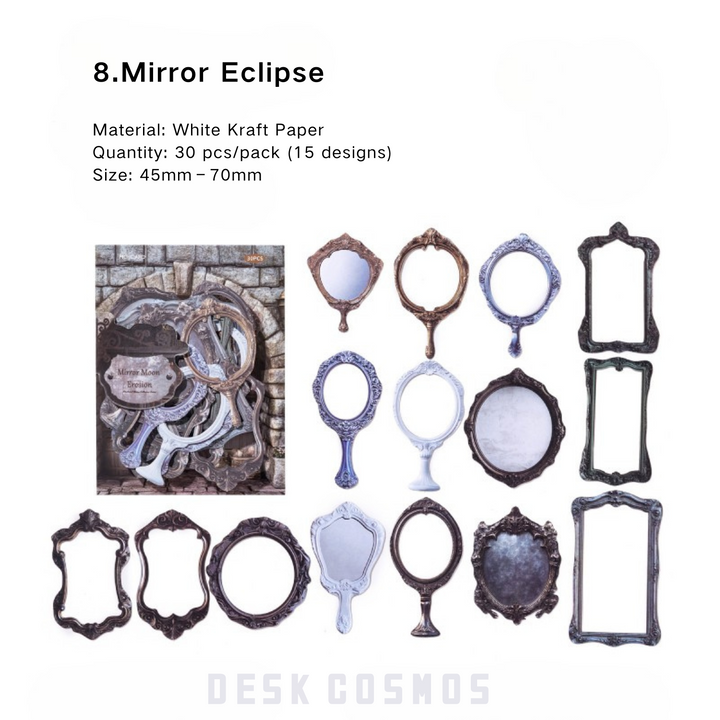 Antique Collection Museum Series Mirror Bloom Moon Phase
