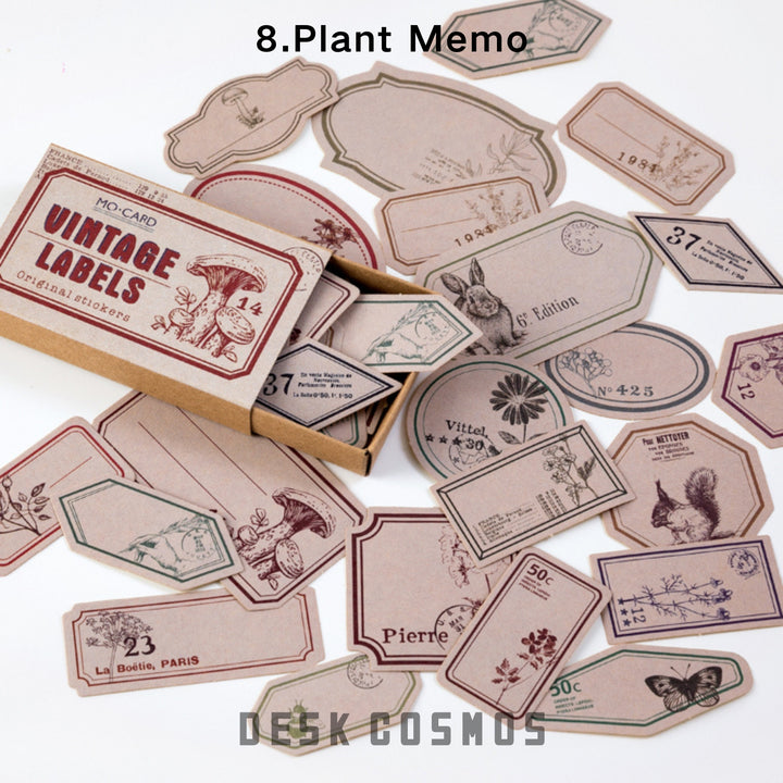 Matchbox Plant Memo Stickers Nature Inspired