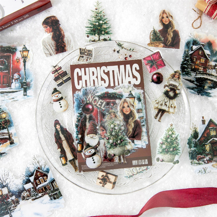 Christmas Winter Home Scene PET Stickers - Desk Cosmos