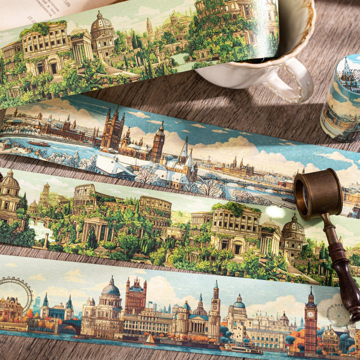 European Traveler Vintage Journal Washi Tapes - Desk Cosmos