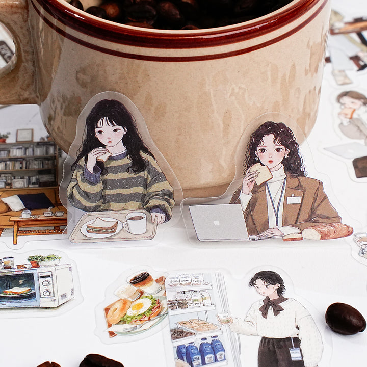 Career Life Diary PET Stickers - Desk Cosmos