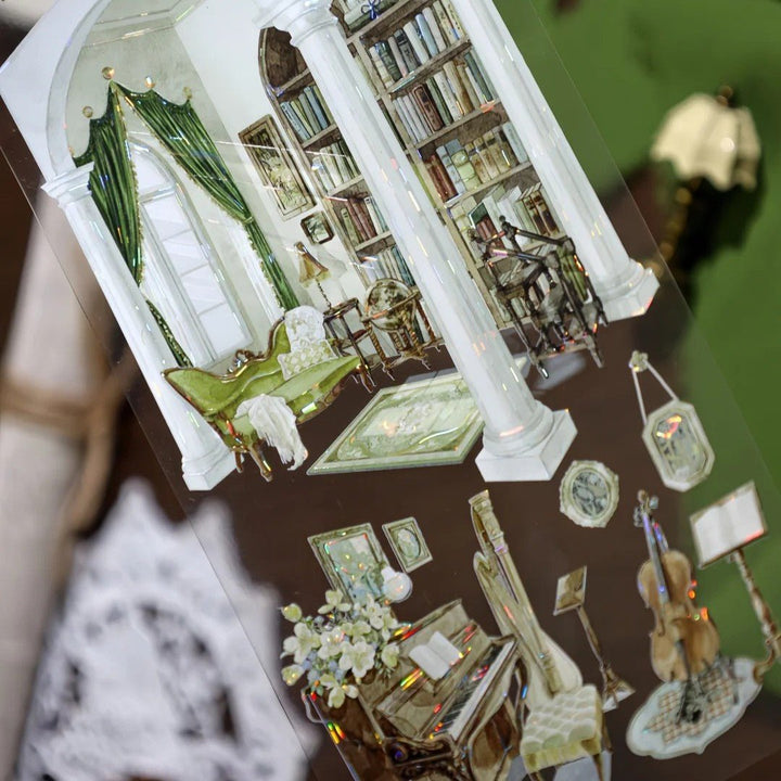 Elegant Noble Mansion PET Tape - Desk Cosmos