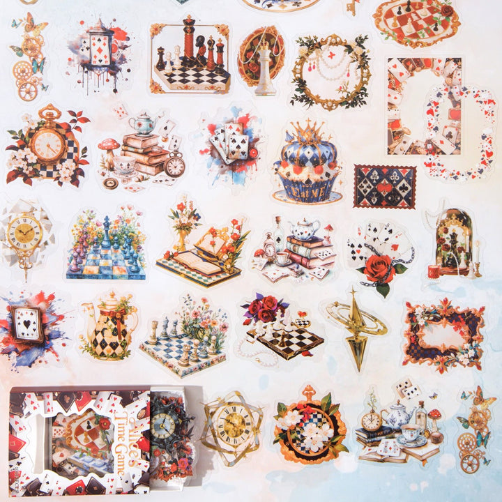 Alice's Time Game PET Stickers - Desk Cosmos