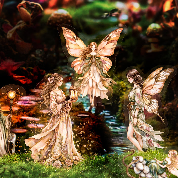 Fantasy Fairy Character PET Stickers - Desk Cosmos