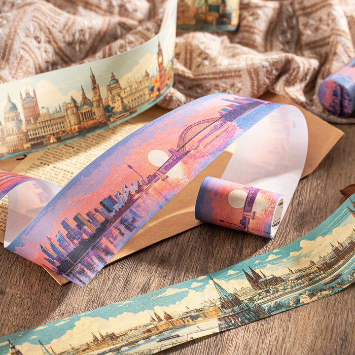 European Traveler Vintage Journal Washi Tapes - Desk Cosmos