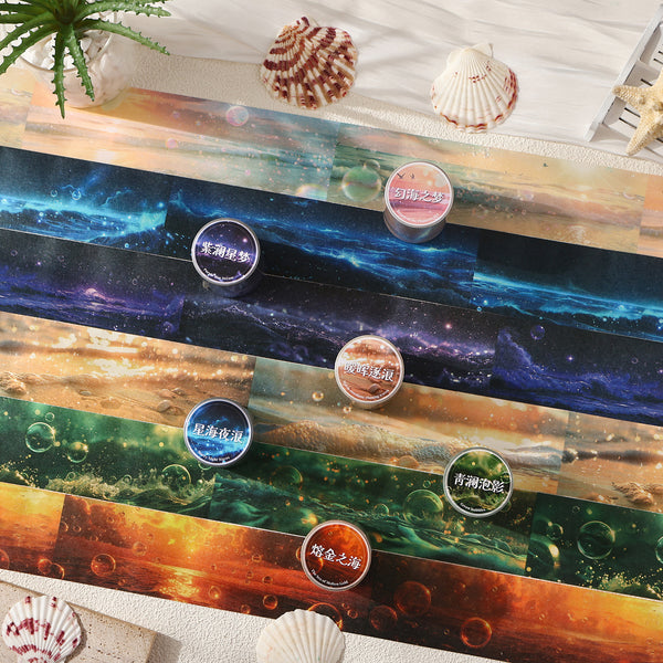 Fantasy Sea Waves PET Tape - Desk Cosmos