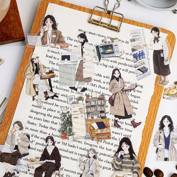 Career Life Diary PET Stickers - Desk Cosmos